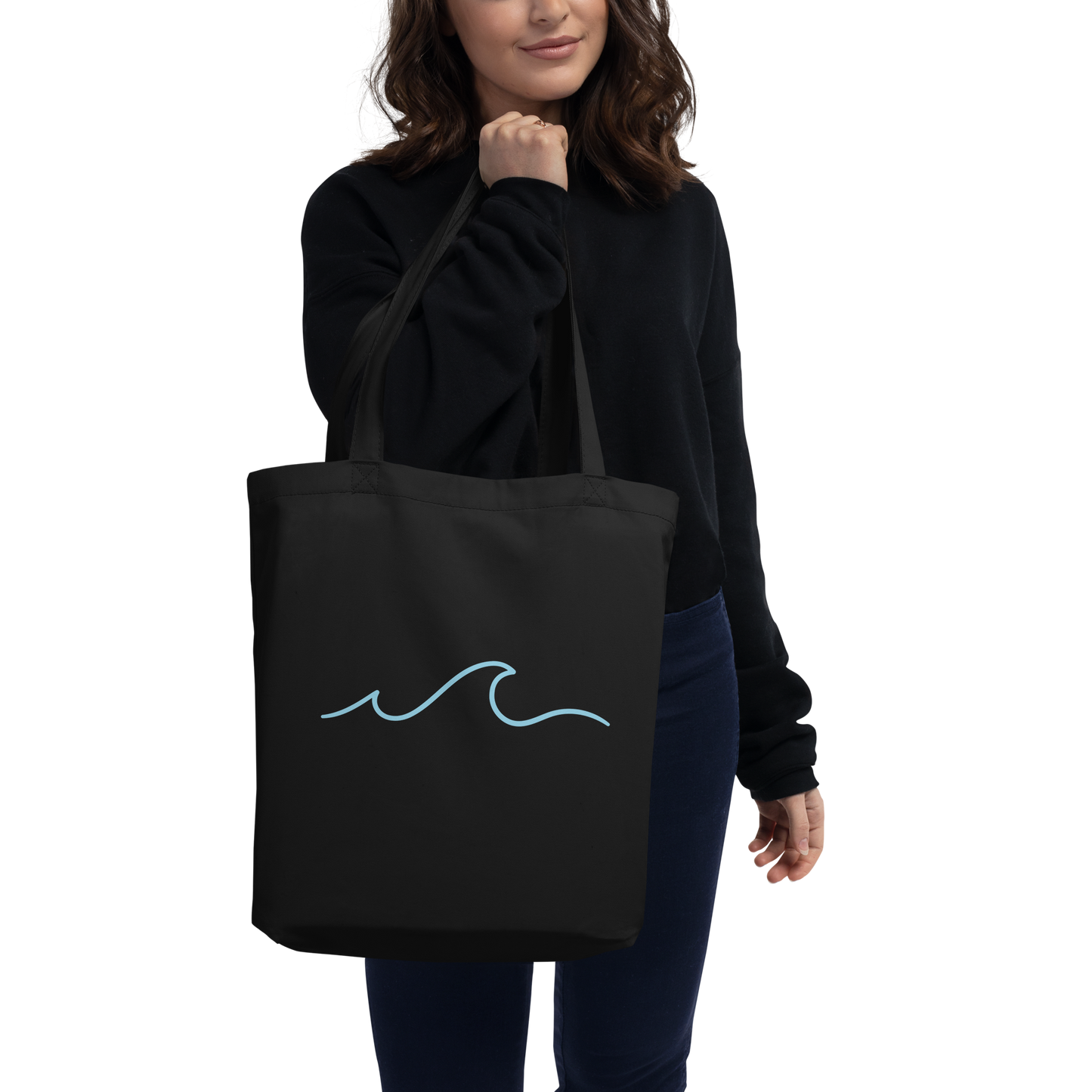 Stoffbeutel Wave (personalisierbar) aus Bio-Baumwolle