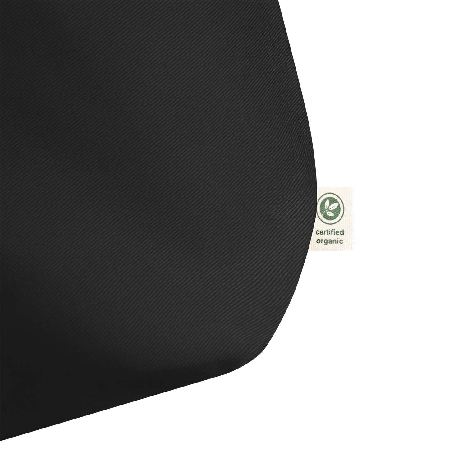 Großer Stoffbeutel Moon schwarz (personalisierbar) aus Bio-Baumwolle